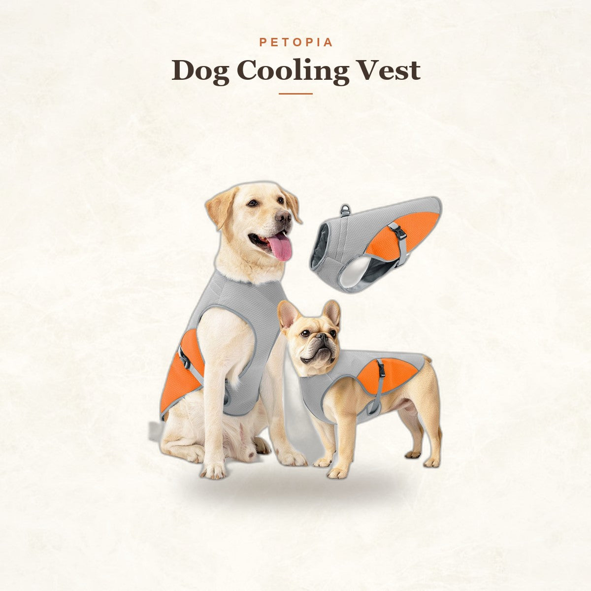 Dog Cooling Vest — Reflective Summer Jacket for Hot Walks