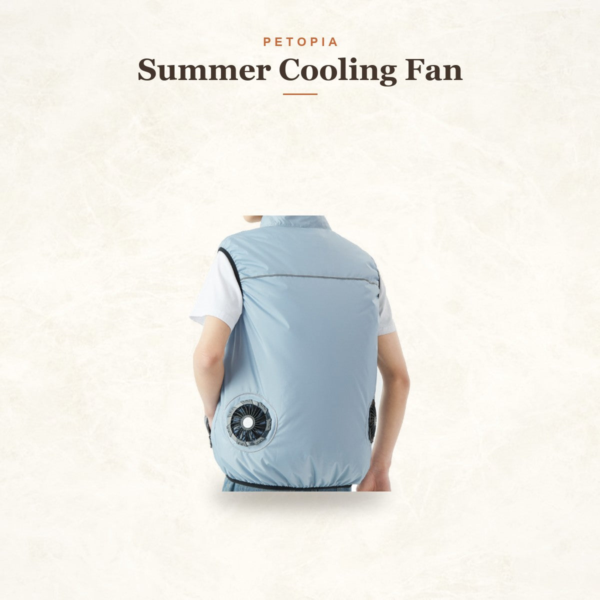 Summer Cooling Fan Jacket for Outdoor Adventures with Your Dog