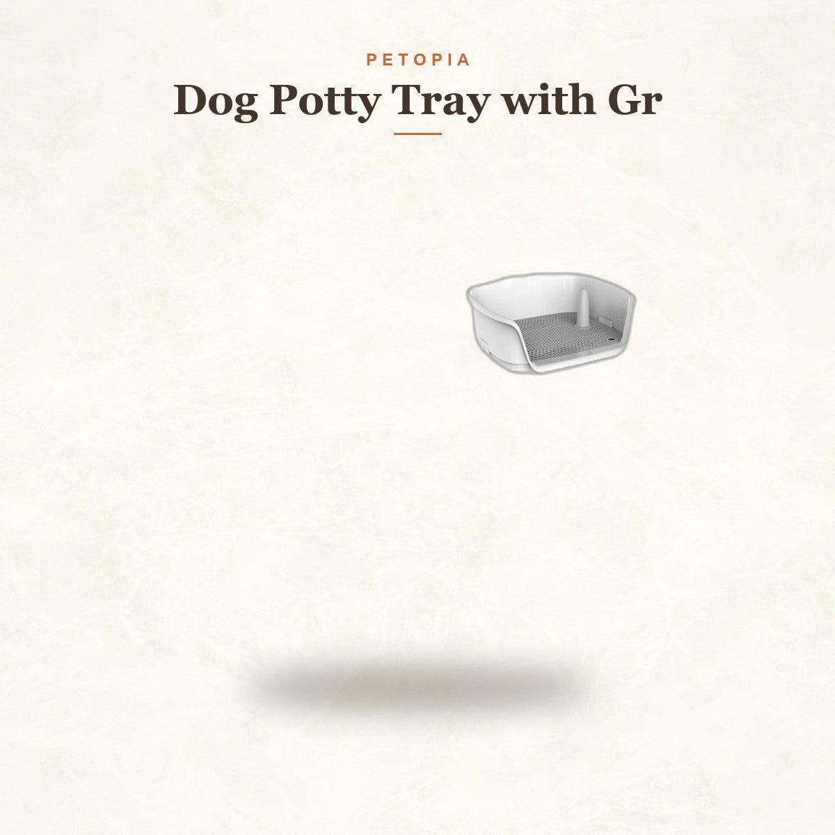 Dog Potty Tray with Grate - Mess-Free Indoor Toilet for Small Dogs