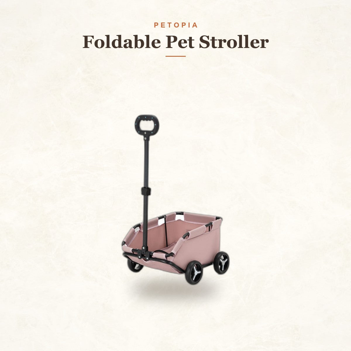 Foldable Pet Stroller for Small Dogs & Cats — Portable Travel Cart