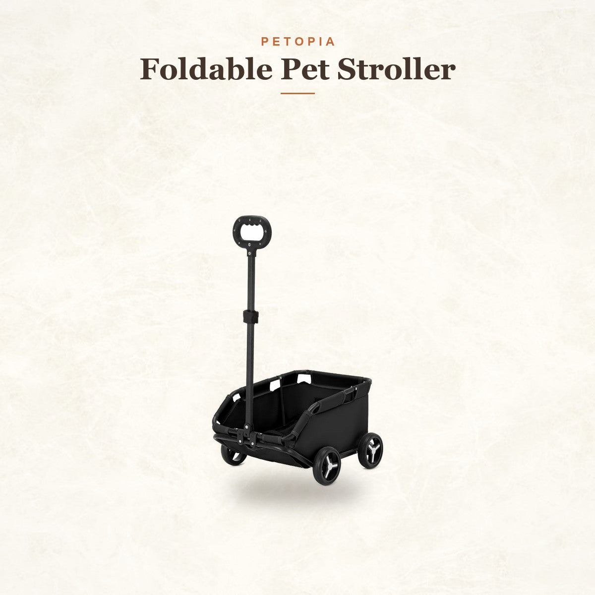 Foldable Pet Stroller for Small Dogs & Cats — Portable Travel Cart