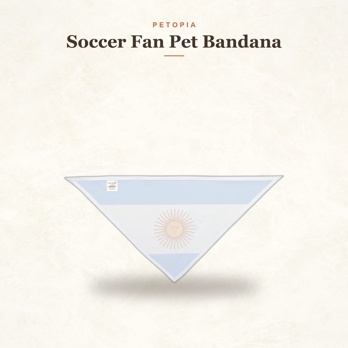 Soccer Fan Pet Bandana — Argentina