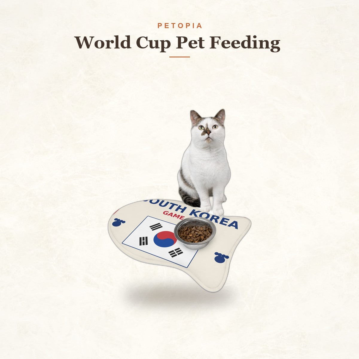 World Cup Pet Feeding Mat - South Korea