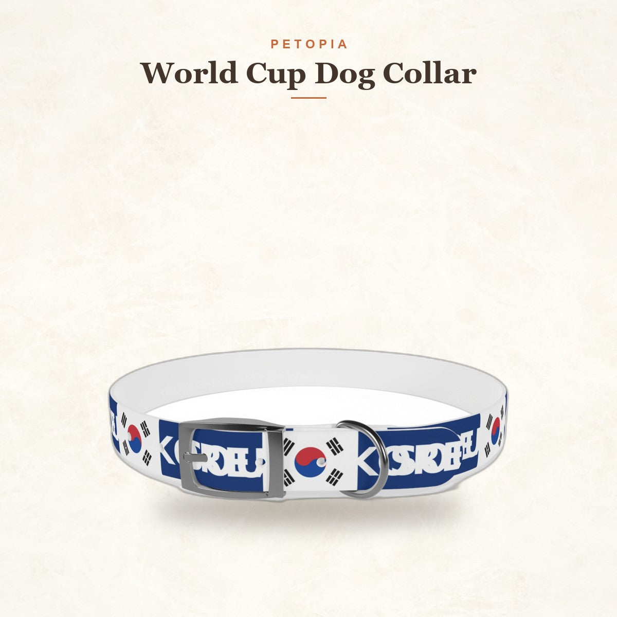 World Cup Dog Collar - South Korea