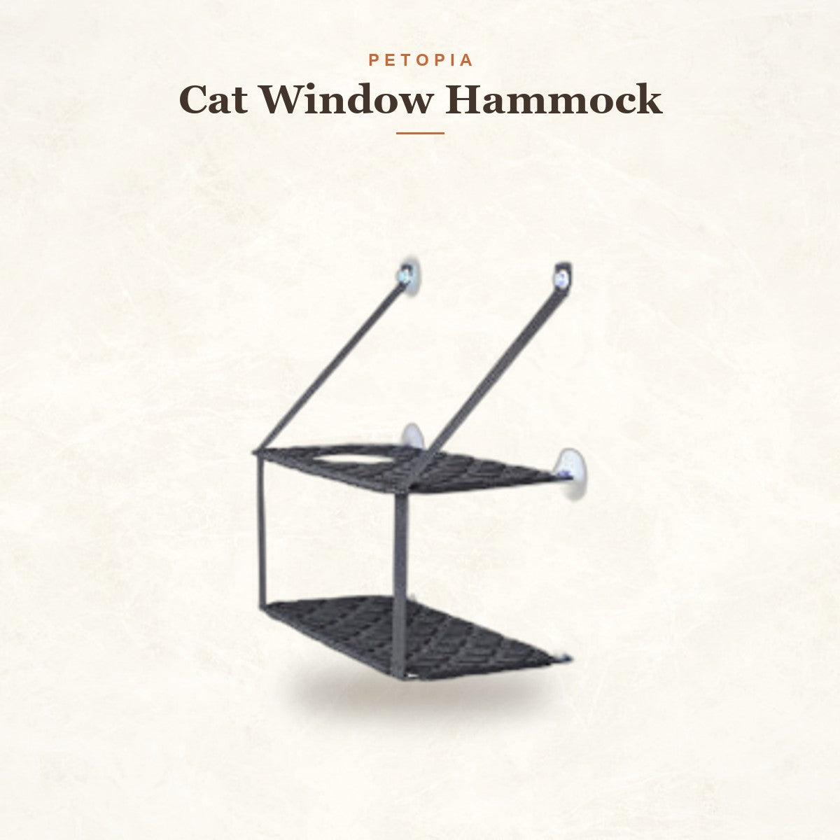 Cat Window Hammock - Suction Cup Perch for Indoor Cats