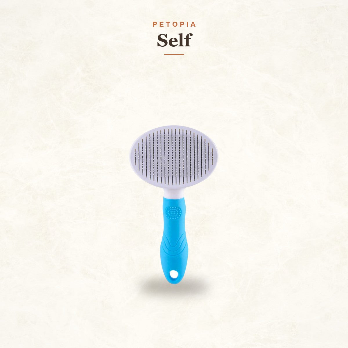 Self-Cleaning Slicker Brush for Dogs & Cats - Deshedding Tool