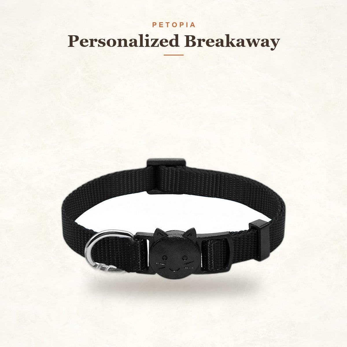 Personalized Breakaway Cat Collar with ID Tag & Bell