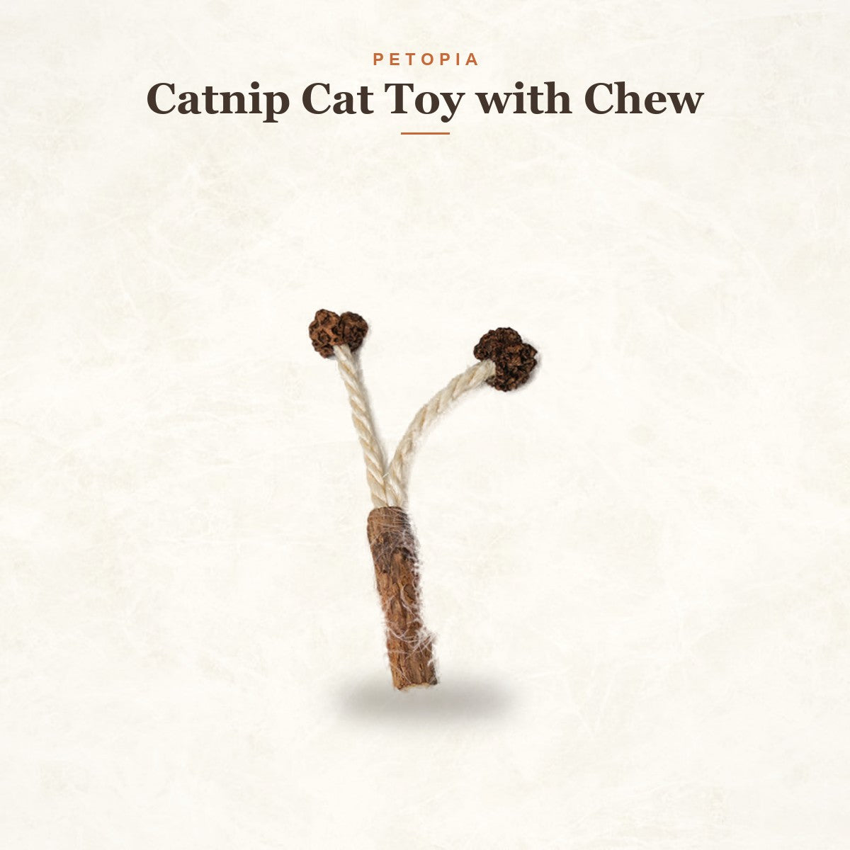Catnip Cat Toy with Chew Ball & Teeth-Cleaning Brush