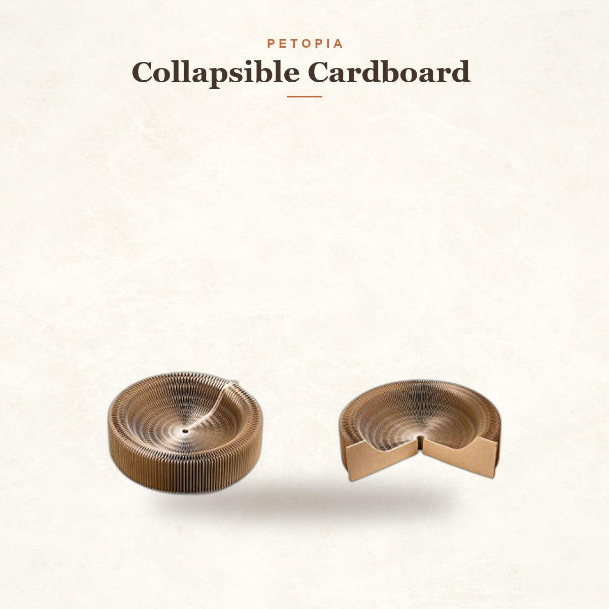 Collapsible Cardboard Cat Scratcher Lounge Bed for Indoor Cats