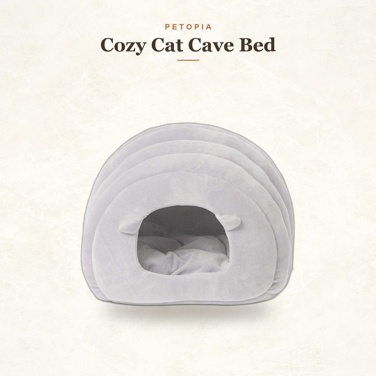 Cozy Cat Cave Bed — Warm Winter Hideaway for Cats