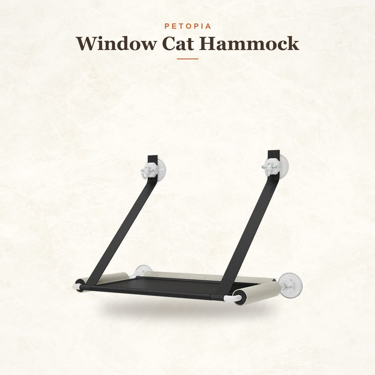 Window Cat Hammock — Suction Cup Sunbathing Perch & Bed
