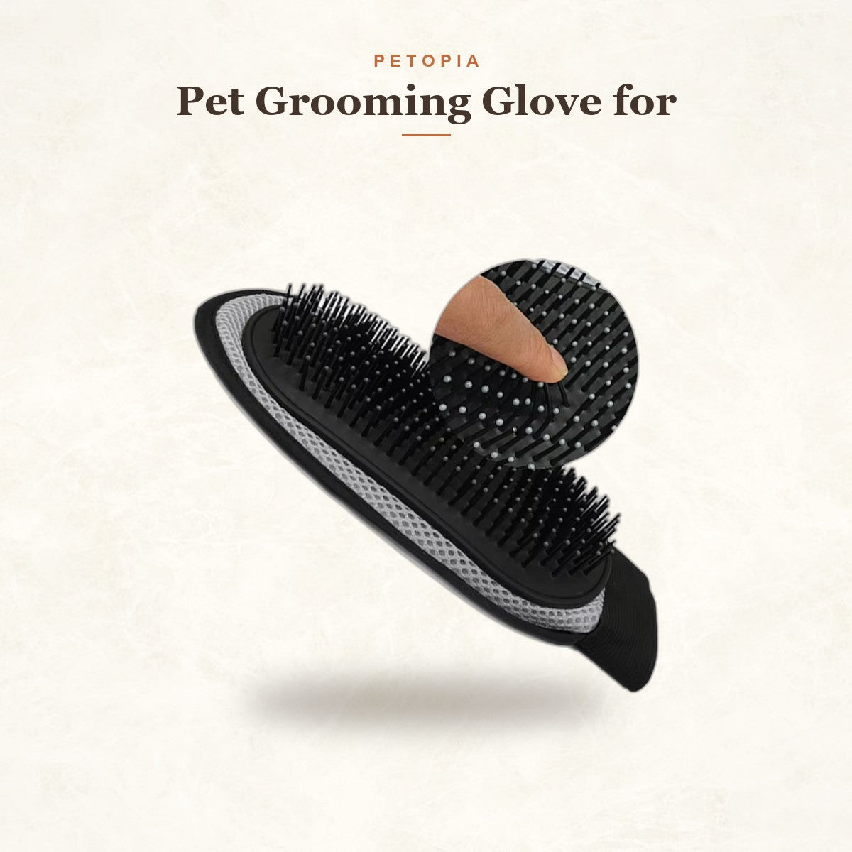 Pet Grooming Glove for Shedding — Cat & Dog Hair Remover