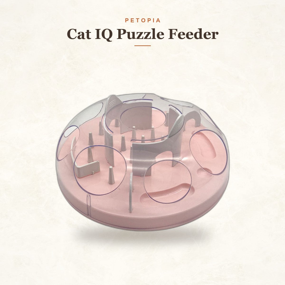 Cat IQ Puzzle Feeder — Slow Feeder Treat Toy