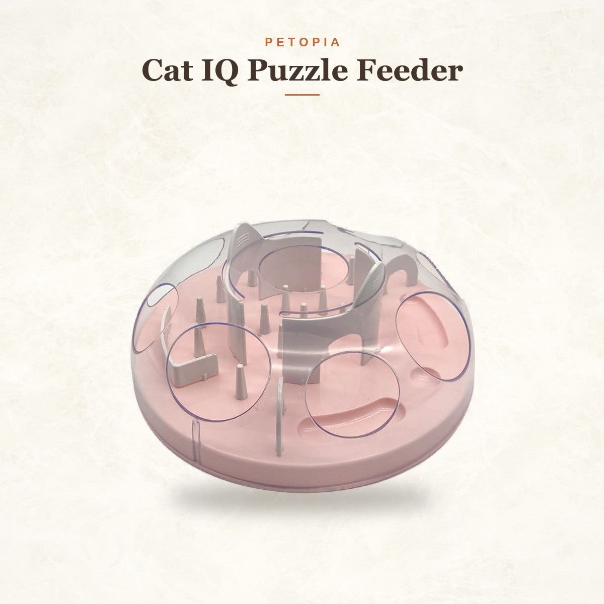 Cat IQ Puzzle Feeder — Slow Feeder Treat Toy