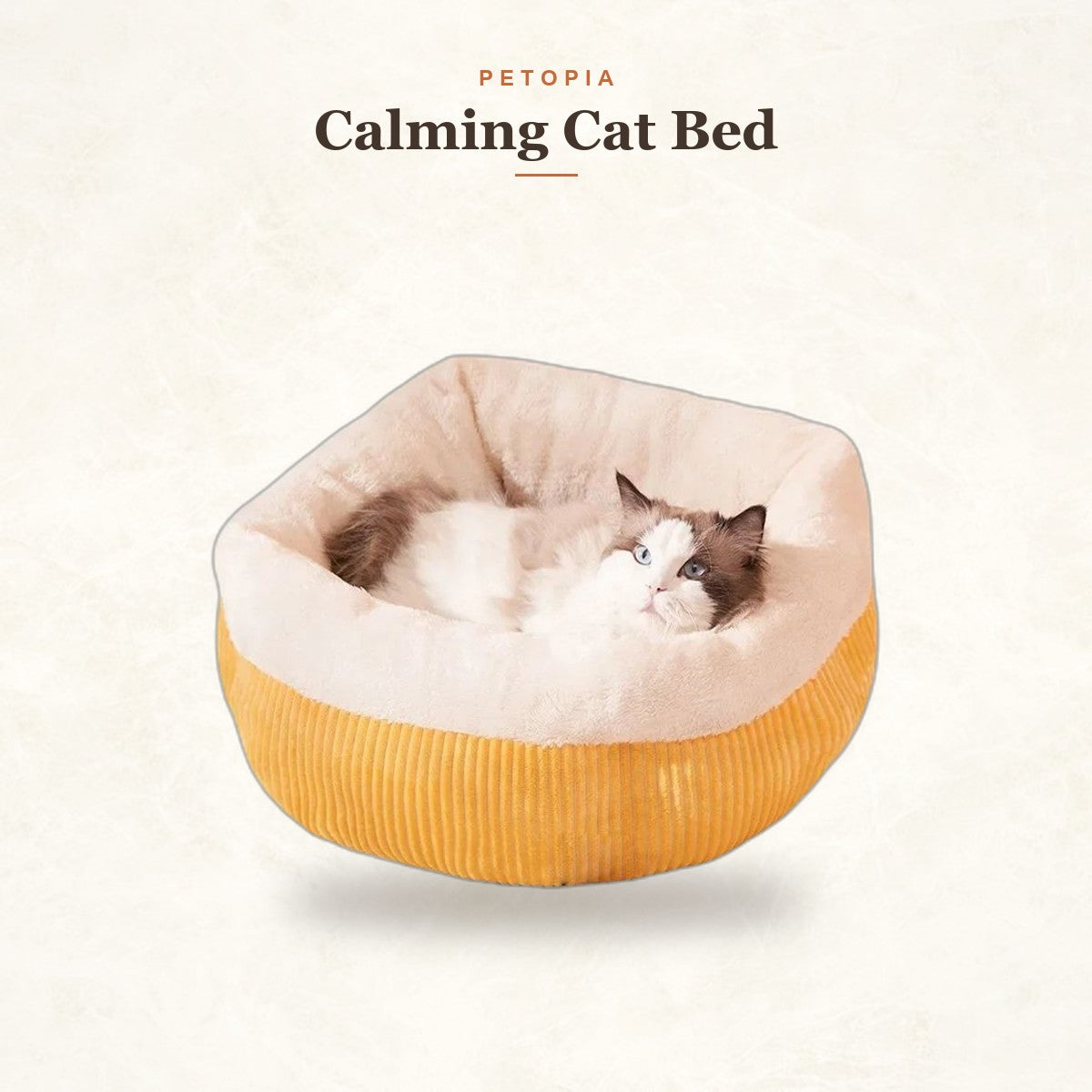 Calming Cat Bed — Cozy Round Donut Nest for Cats & Puppies
