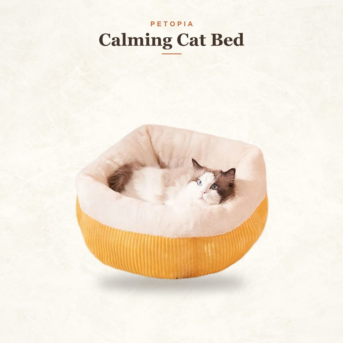 Calming Cat Bed — Cozy Round Donut Nest for Cats & Puppies