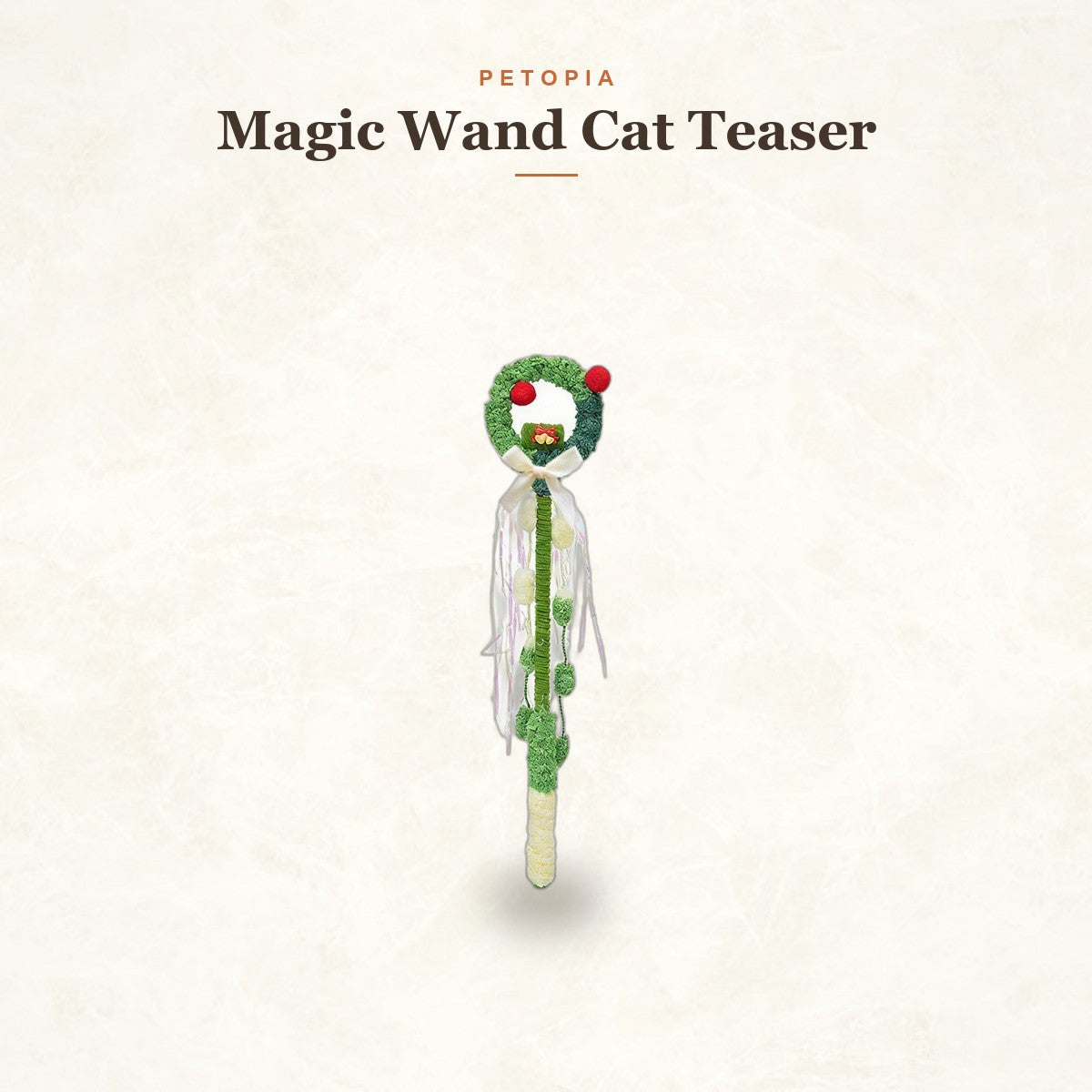 Magic Wand Cat Teaser Toy — Soft Plush Fairy Wand for Playtime