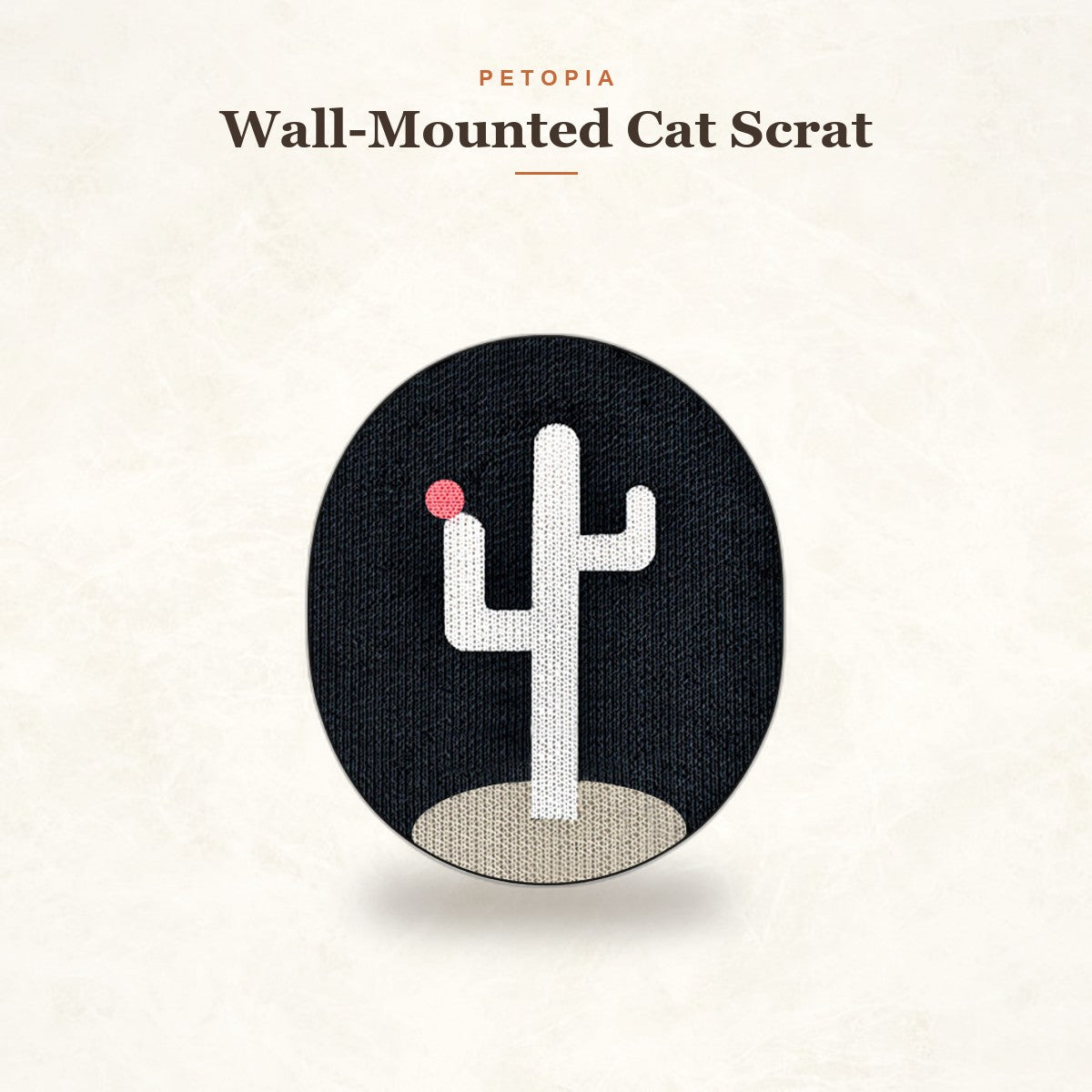 Wall-Mounted Cat Scratcher Pad with Catnip for Indoor Cats