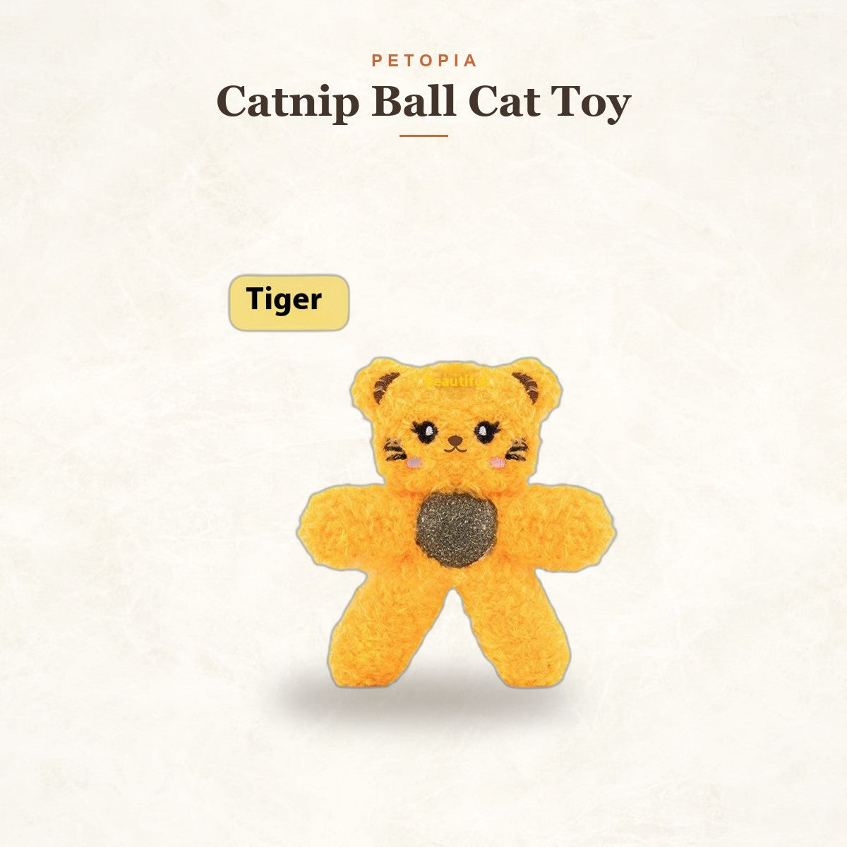 Catnip Ball Cat Toy — Cuddly Plush Molar Chew for Healthy Teeth