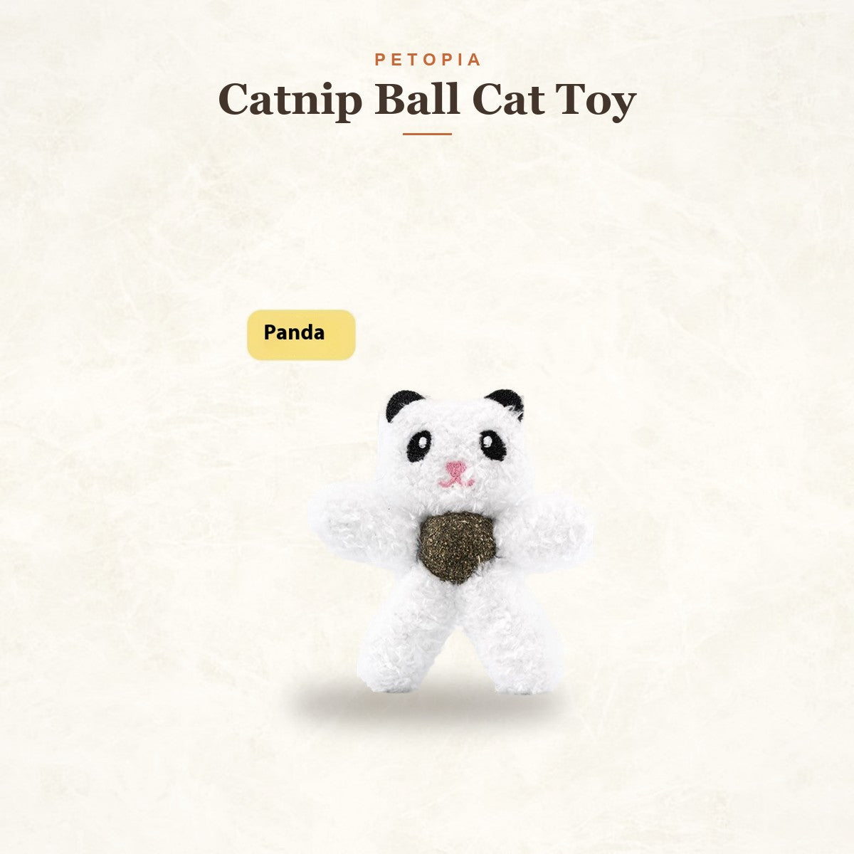 Catnip Ball Cat Toy — Cuddly Plush Molar Chew for Healthy Teeth