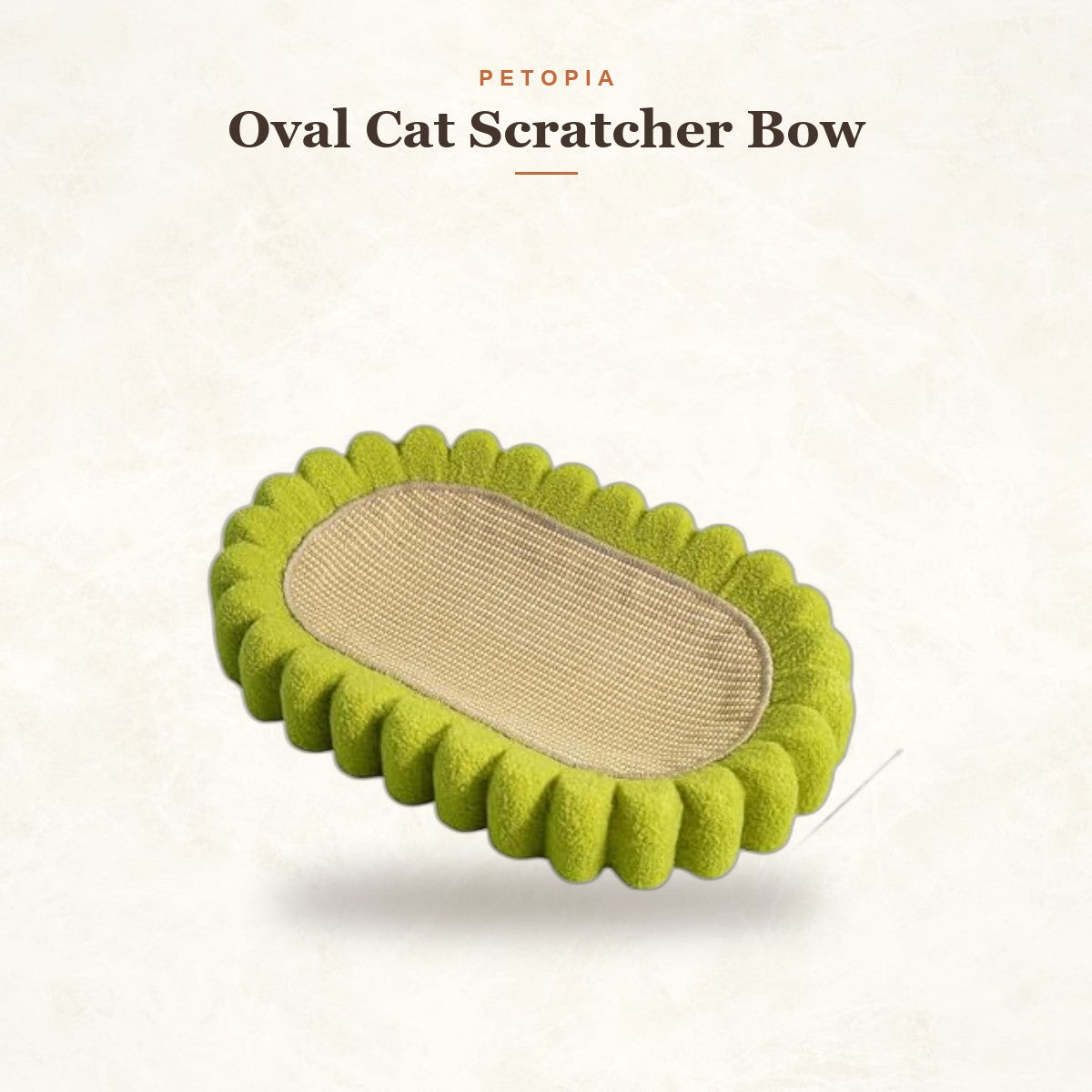 Oval Cat Scratcher Bowl Bed — 2-in-1 Lounge & Furniture Saver