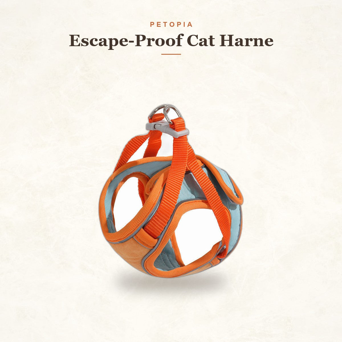 Escape-Proof Cat Harness & Leash Set with Reflective Safety