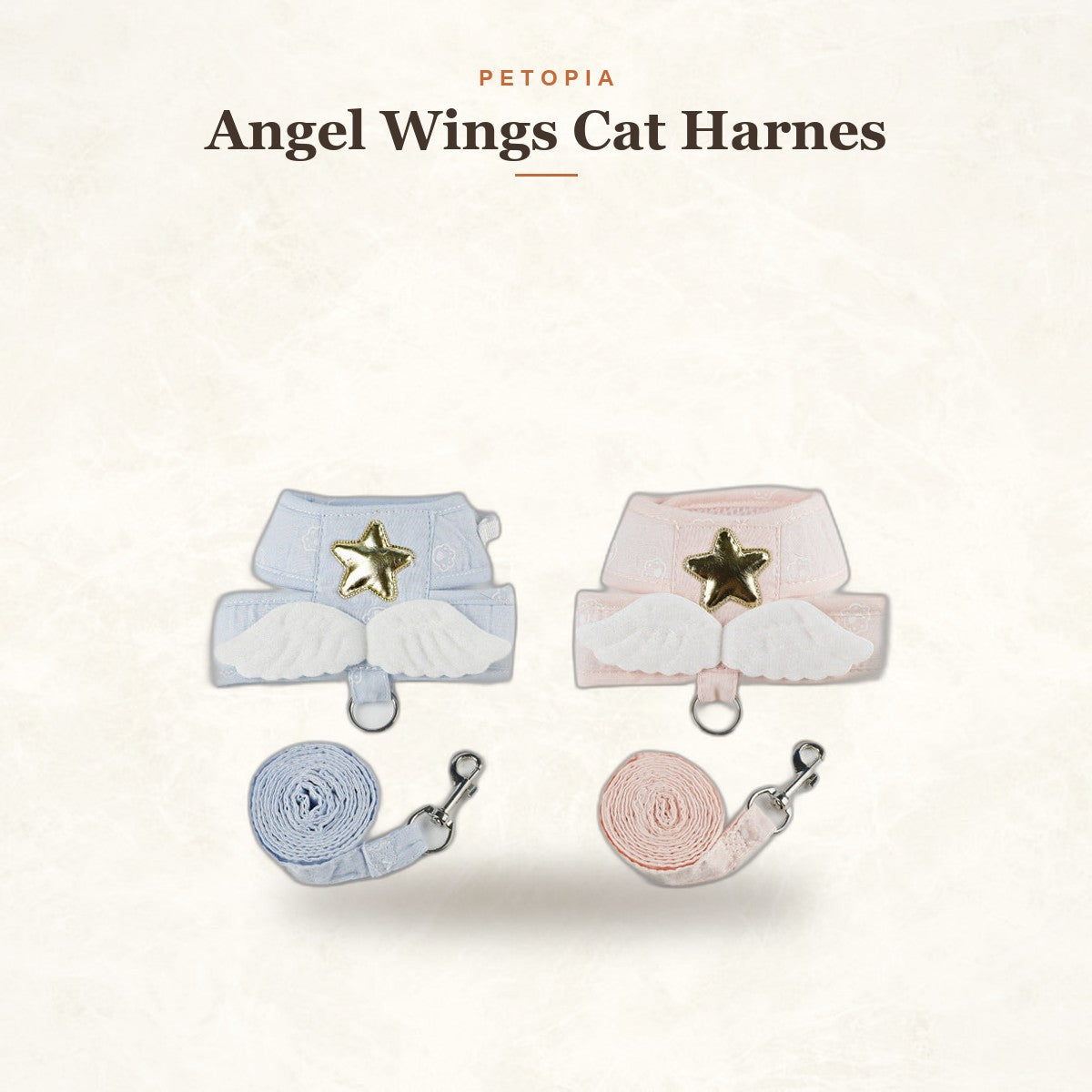 Angel Wings Cat Harness and Leash Set — Escape-Proof