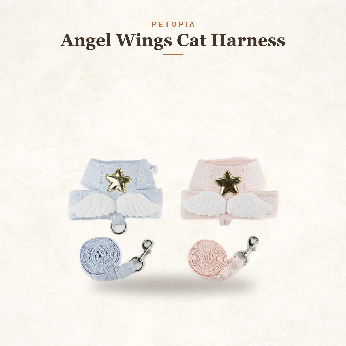 Angel Wings Cat Harness and Leash Set — Escape-Proof