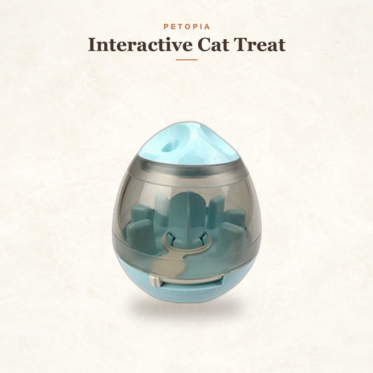 Interactive Cat Treat Ball — IQ Slow Feeder & Training Toy