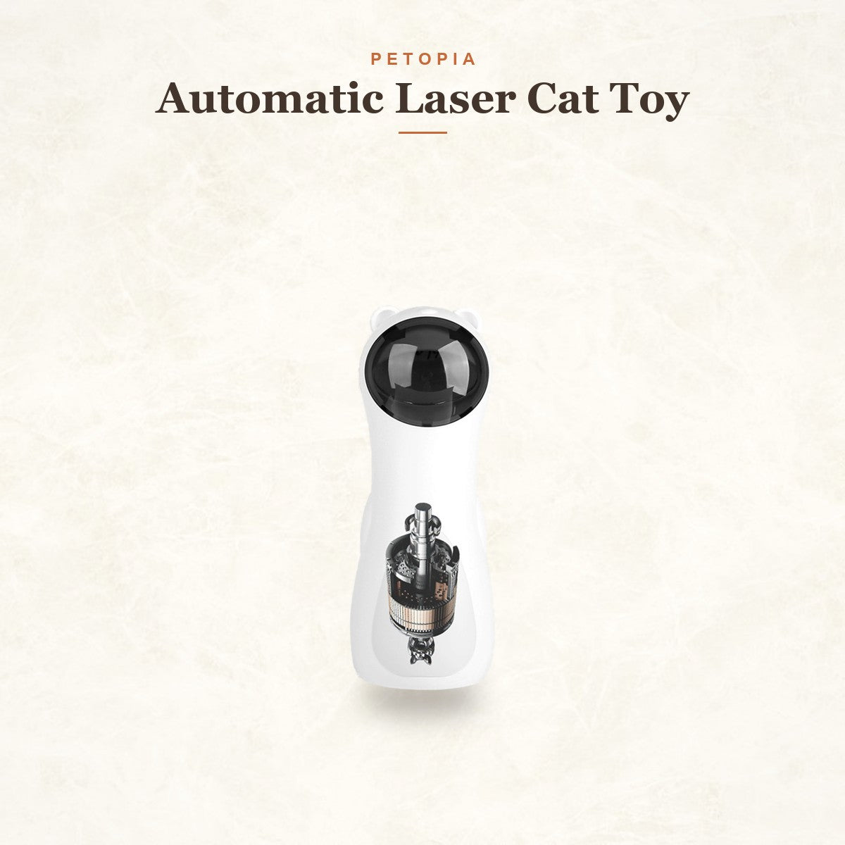 Automatic Laser Cat Toy — Auto-Play Bear with Timer & Silent Motor