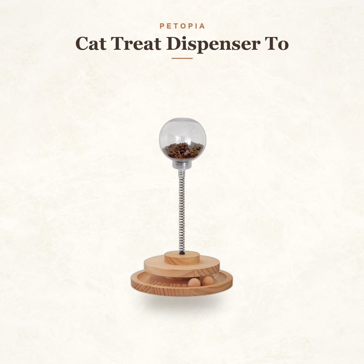 Cat Treat Dispenser Toy: Slow-Feeder Puzzle for Cats & Small Dogs