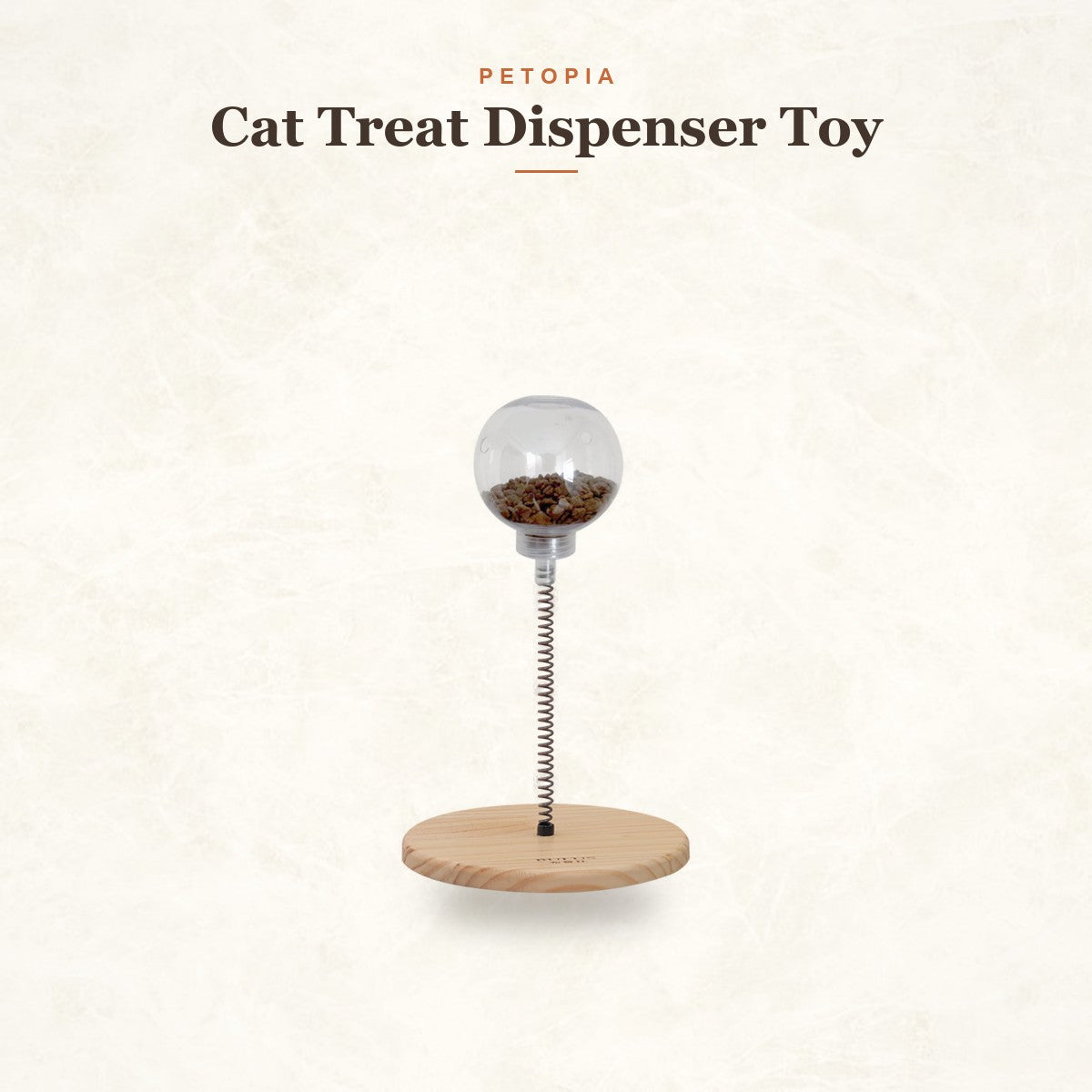 Cat Treat Dispenser Toy: Slow-Feeder Puzzle for Cats & Small Dogs