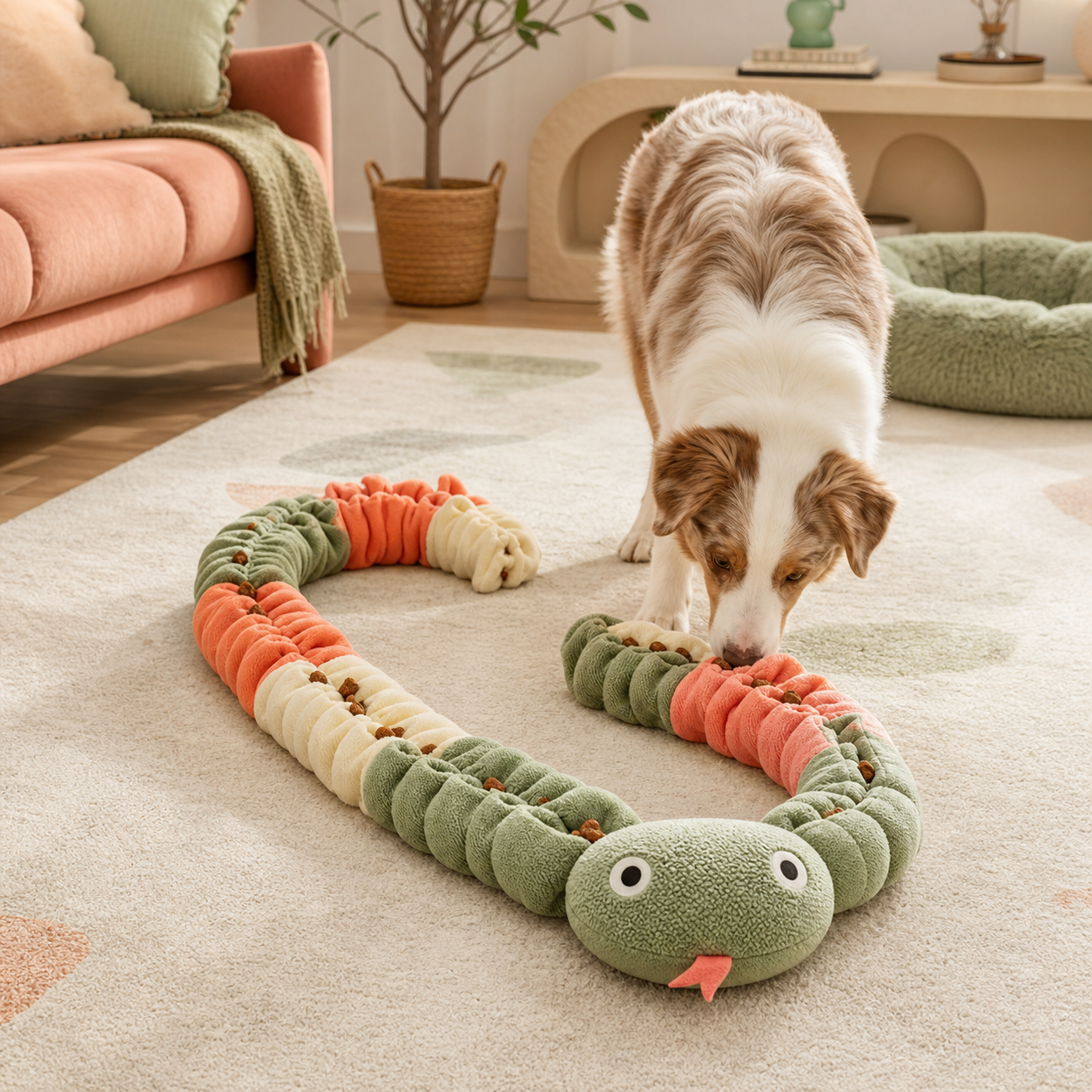 Snake Snuffle Slow Feeder Toy for Dogs